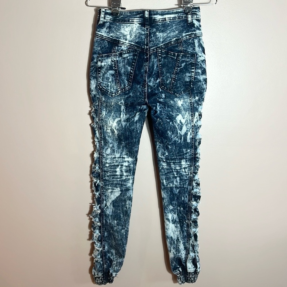 Redfox Side Slice Denim Stretch Jogger - Picture 5 of 10
